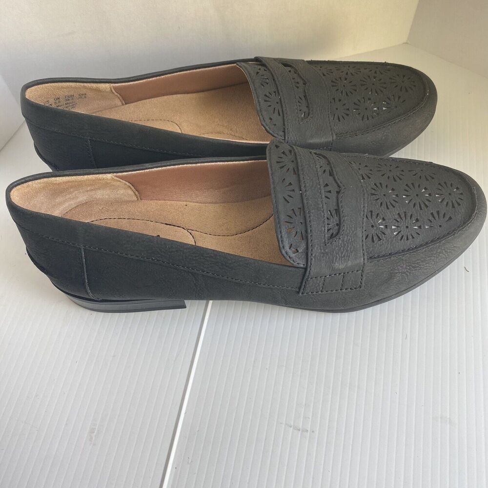 Life Stride Women's Madison Perf Black Sz 8.5 Loafers